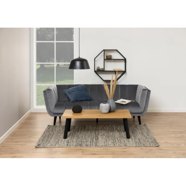 Seaford væghylde sort MDF 77 cm