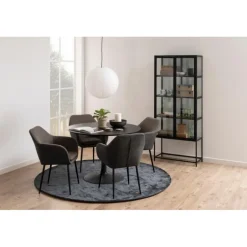 Seaford vitrine sort metal