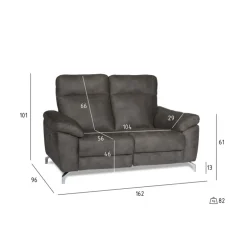 Selesta 2 Personers sofa stof