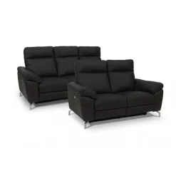 Selesta 2 Personers sofa Sort Læder