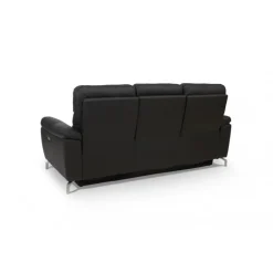 Selesta Recliner 3 pers. lædersofa sort