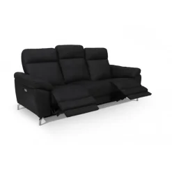 Selesta Recliner 3 pers. lædersofa sort