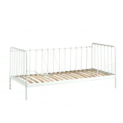 Seng 90 x 200 cm – Alice dagsseng i hvid metal