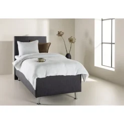 Seng kontinentalseng 90x200 - Mørkegrå