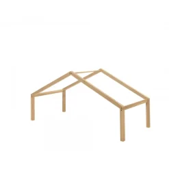 Seng med hustag Forrest Oak 90 x 200 cm – eg