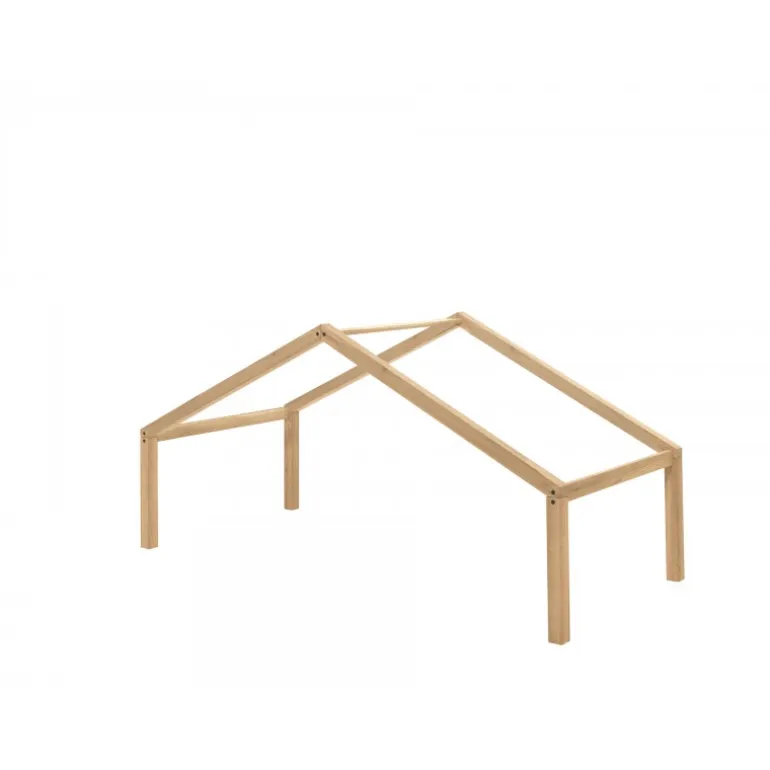 Seng med hustag Forrest Oak 90 x 200 cm – eg