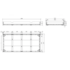 Seng med opbevaring – Erik underseng 90 x 190 cm, hvid