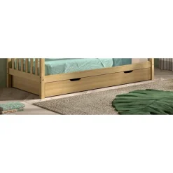 Seng med opbevaring skuffe Nature (90 × 190 cm) – eg