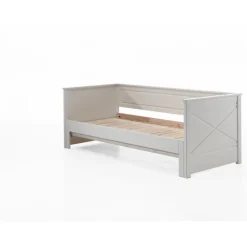 Seng med udtræk 90 x 200 cm – Scott, hvid