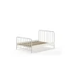 Seng metal 140 x 200 – Bronxx, hvid