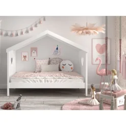 Seng til børn – Amori husseng 90 x 200 cm, hvid