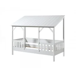 Seng til børn hus-seng 90 x 200 cm – hvid