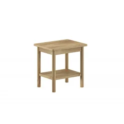 Seng 90x200 med sengebord – Olive i eg