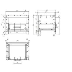 Sengebord Erik – hvid natbord i lakeret MDF og fyrretræ