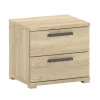 Sengebord i eg – Sam natbord med 2 skuffer og soft-close