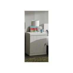 Sengebord i hvid – Robin natbord med låge og soft close