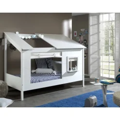 Sengeforhæng til husseng HB902614 – hvid bomuld