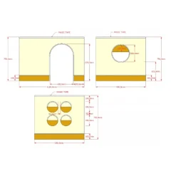 Sengeforhæng til mellemhøj seng – Forrest Oak tekstil, brun
