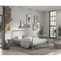 Sengeramme metal 140 x 200 – Bronxx, olivengrøn