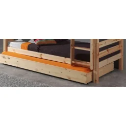 Sengeskuffe med gæsteseng 90 × 190 cm – Pino, natur