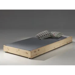 Sengeskuffe med gæsteseng 90 × 190 cm – Pino, natur