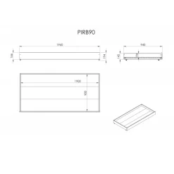 Sengeskuffe med gæsteseng 90 x 190 cm – grå (Pino)