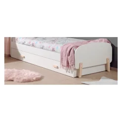 Sengeskuffe med hjul 90 x 190 cm – Kiddy, hvid
