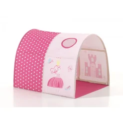 Sengtunnel til halvhøj seng – Princess tema, lyserød