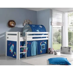 Sengtunnel til mellemhøj seng – Astro, blå