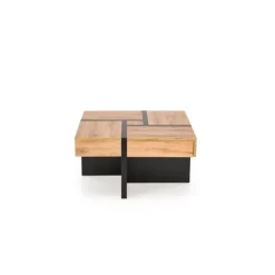 SEVILLA, sofabord 80 x 80 cm med skuffer - Håndværk eg