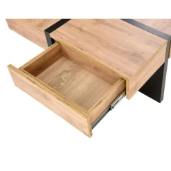 SEVILLA, sofabord 80 x 80 cm med skuffer - Håndværk eg