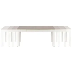 SEWERYN 160/300 cm Spisebord med udtræk - Sonoma eg. / Hvid