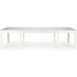 SEWERYN Spisebord med udtræk 160cm udvides til 300cm - Hvid