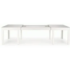 SEWERYN Spisebord med udtræk 160cm udvides til 300cm - Hvid