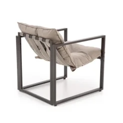 SHARK havemøbel sæt (sofa + 2 stole + kaffeborde), mørkeBrun / Cappuccino