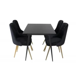 Silar e Spisebordssæt - Sort og Natur