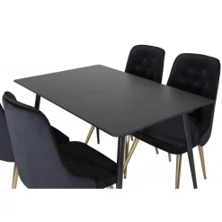 Silar e Spisebordssæt - Sort og Natur