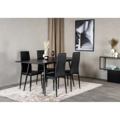 Silar Spisebordssæt - Sort