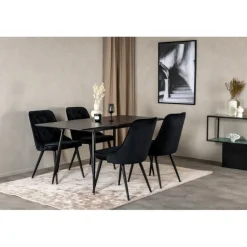 Silar Spisebordssæt - Sort