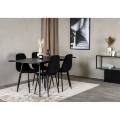 Silar Spisebordssæt - Sort
