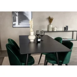 Silar Spisebordssæt - Sort og Grøn