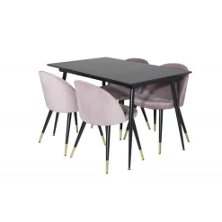 Silar Spisebordssæt - Sort og Pink