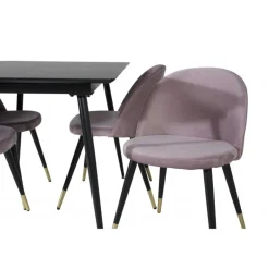 Silar Spisebordssæt - Sort og Pink