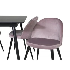 Silar Spisebordssæt - Sort og Pink