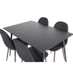 Silar Spisebordssæt - Sort og Natur