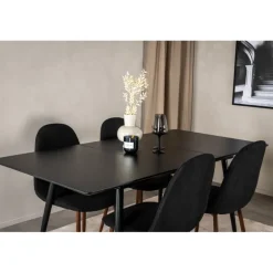 Silar Spisebordssæt - Sort og Natur