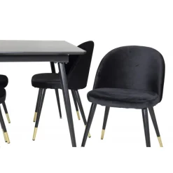 Silar Spisebordssæt - Sort og Messing