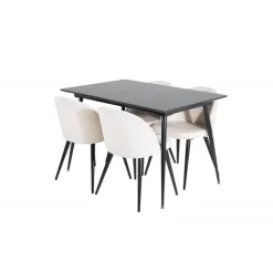 Silar t Spisebordssæt - Beige og Sort