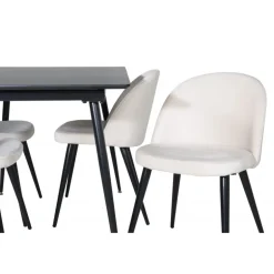 Silar t Spisebordssæt - Beige og Sort