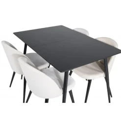 Silar t Spisebordssæt - Beige og Sort